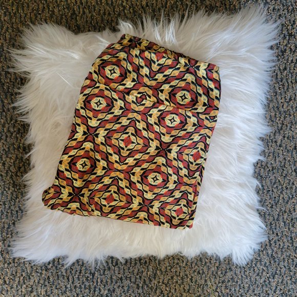 Tall and Curvy LuLaRoe Rust Gold Southwest Geometric Buttery Soft Leggings TC - Picture 11 of 16